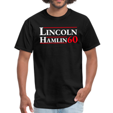 Load image into Gallery viewer, Abraham Lincoln Retro 1860 Republican Presidential Campaign Unisex Classic T-Shirt - black
