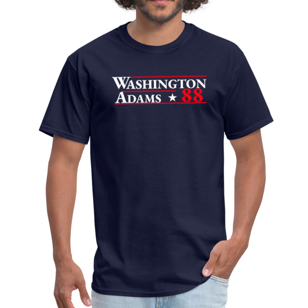 George Washington John Adams 1788 Retro President Campaign Unisex Classic T-Shirt - navy