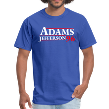 Load image into Gallery viewer, John Adams Thomas Jefferson 1796 Retro President Campaign Unisex Classic T-Shirt - royal blue
