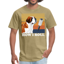 Load image into Gallery viewer, St Bernard How I Roll Unisex Classic T-Shirt - khaki
