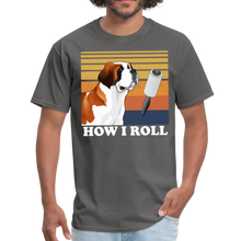 Load image into Gallery viewer, St Bernard How I Roll Unisex Classic T-Shirt - charcoal
