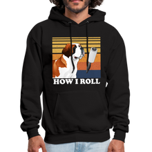 Load image into Gallery viewer, St Bernard How I Roll Pull Over Hoodie - black
