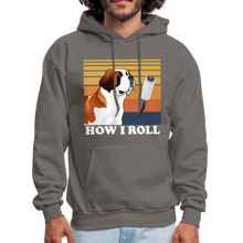Load image into Gallery viewer, St Bernard How I Roll Pull Over Hoodie - asphalt gray
