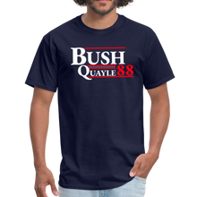 Load image into Gallery viewer, George H. Bush, Dan Quayle 1988 Retro Presidential Campaign Unisex Classic T-Shirt - navy
