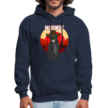 Load image into Gallery viewer, Meowdy Texas Landscape Cowboy Cat Meme Hoodie - navy
