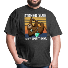 Load image into Gallery viewer, My Spirit Animal Funny Stoned Sloth Marijuana Cannabis Pot Unisex Classic T-Shirt - heather black
