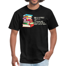 Load image into Gallery viewer, Bibliophile, Book Lover, Reading Teacher Unisex Classic T-Shirt - black
