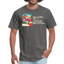 Load image into Gallery viewer, Bibliophile, Book Lover, Reading Teacher Unisex Classic T-Shirt - charcoal
