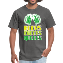Load image into Gallery viewer, Beers Cheers Queers Saint Patrick&#39;s Gay Pride LGBT Unisex Classic T-Shirt - charcoal
