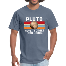 Load image into Gallery viewer, Pluto Never Forget 1930 - 2006 Unisex Classic T-Shirt - denim
