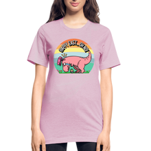 Load image into Gallery viewer, Happy Easter Bunny Dinosaur T-REX Easter Egg Funny Unisex Heather Prism T-Shirt - heather prism lilac
