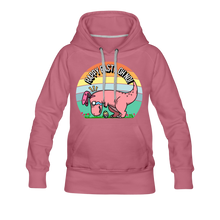 Load image into Gallery viewer, Happy Easter Bunny Dinosaur T-REX Easter Egg Funny Women’s Premium Hoodie - mauve
