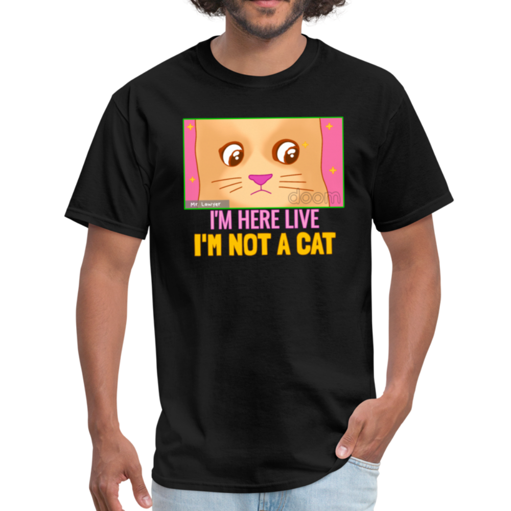 Lawyer Cat Meme, I'm Not a Cat Meme  Unisex Classic T-Shirt - black