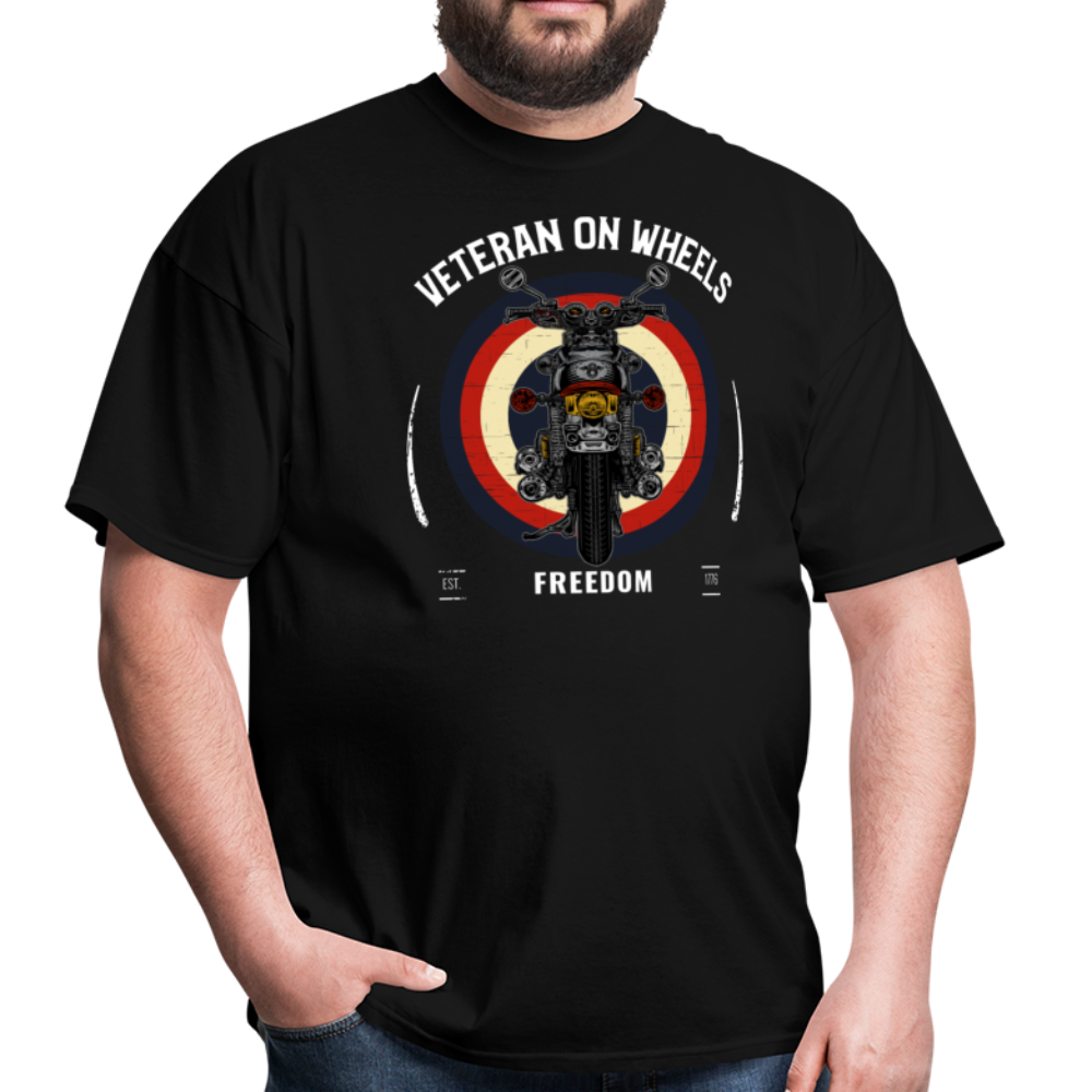 Military Veteran Biker Military Motorcycle Rider Gift Unisex Classic T-Shirt - black