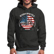 Load image into Gallery viewer, Military Veteran Biker Military Motorcycle Rider Gift Hoodie - charcoal gray
