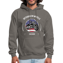 Load image into Gallery viewer, Military Veteran Biker Military Motorcycle Rider Gift Hoodie - asphalt gray

