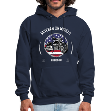 Load image into Gallery viewer, Military Veteran Biker Military Motorcycle Rider Gift Hoodie - navy
