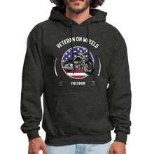 Load image into Gallery viewer, Military Veteran Biker Military Motorcycle Rider Gift Hoodie - charcoal gray
