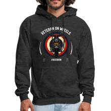 Load image into Gallery viewer, Military Veteran Biker Military Motorcycle Rider Gift Hoodie - charcoal gray

