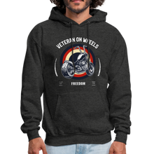 Load image into Gallery viewer, Military Veteran Biker Military Motorcycle Rider Gift Hoodie - charcoal gray
