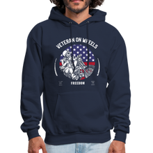 Load image into Gallery viewer, Military Veteran Biker Military Motorcycle Rider Gift Hoodie - navy
