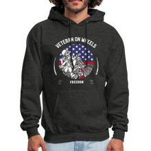 Load image into Gallery viewer, Military Veteran Biker Military Motorcycle Rider Gift Hoodie - charcoal gray
