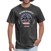 Load image into Gallery viewer, Military Veteran Biker Military Motorcycle Rider Gift Unisex Classic T-Shirt - heather black

