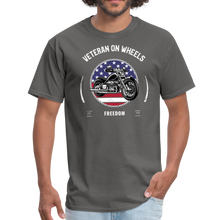Load image into Gallery viewer, Military Veteran Biker Military Motorcycle Rider Gift Unisex Classic T-Shirt - charcoal
