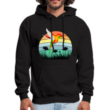 Load image into Gallery viewer, Hummingbird Sunset Hoodie - black
