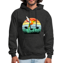 Load image into Gallery viewer, Hummingbird Sunset Hoodie - charcoal gray
