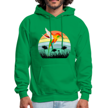 Load image into Gallery viewer, Hummingbird Sunset Hoodie - kelly green
