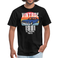 Load image into Gallery viewer, Vintage 1981 Car Guy Unisex Classic T-Shirt - black
