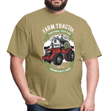 Load image into Gallery viewer, Farm Tractor Fresh Farming Unisex Classic T-Shirt - khaki
