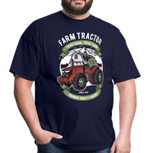 Load image into Gallery viewer, Farm Tractor Fresh Farming Unisex Classic T-Shirt - navy

