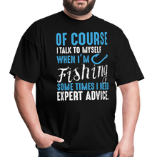 Load image into Gallery viewer, Funny Fishing Expert Unisex Classic T-Shirt - black
