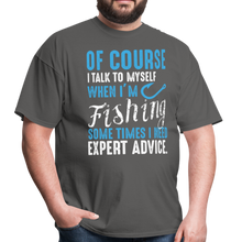 Load image into Gallery viewer, Funny Fishing Expert Unisex Classic T-Shirt - charcoal
