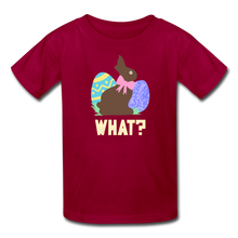Load image into Gallery viewer, Funny Cute Easter Bunny Kids&#39; T-Shirt - dark red
