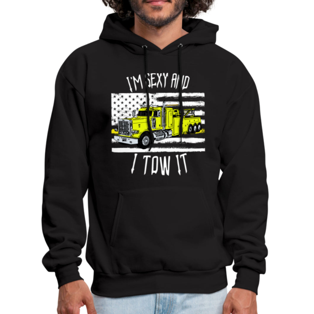 I'm Sexy and I Tow It Semi Truck Wrecker Driver Men's Hoodie