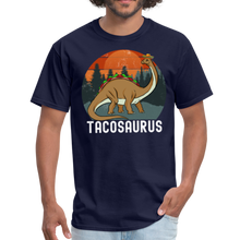 Load image into Gallery viewer, Tacosaurus Cinco de Mayo Funny Taco Dinosaur Unisex Classic T-Shirt - navy

