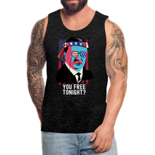 Load image into Gallery viewer, You Free Tonight Patriotic Theodore Roosevelt Men’s Premium Tank - charcoal gray

