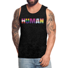 Load image into Gallery viewer, Human Men’s Premium Pride Tank Top - charcoal gray
