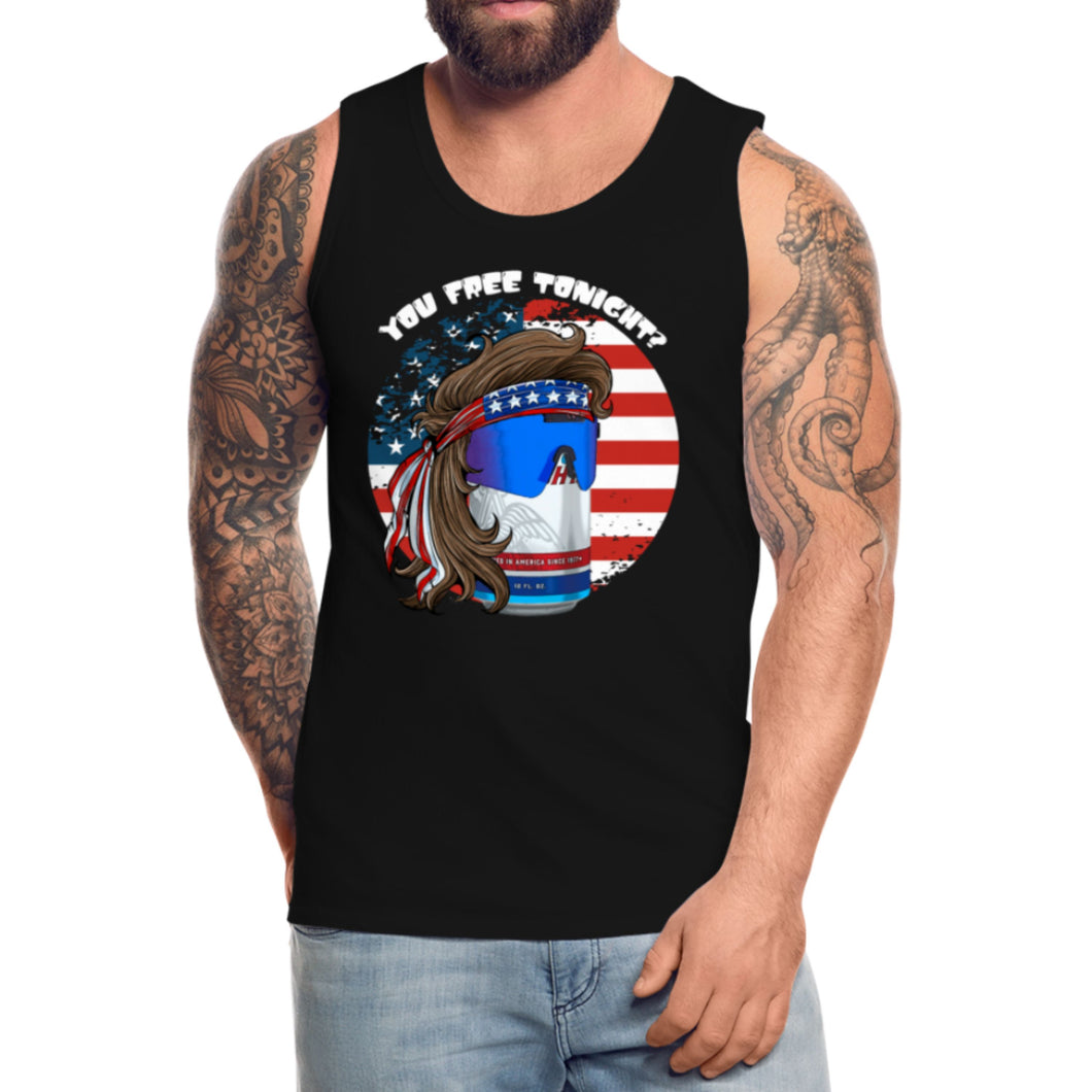 You Free Tonight ? 4th of July Beer Can Men’s Premium Tank