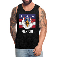 Load image into Gallery viewer, Merica Eagle Head  Men’s Premium Tank Funny 4th of July Shirt, Patriotic Summer Shirt, Memorial Day Shirt, Red White and Blue.
