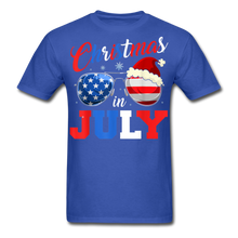 Load image into Gallery viewer, Patriotic Christmas In July, Red White and Blue Shirt - royal blue
