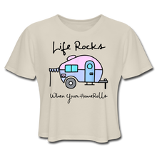 Load image into Gallery viewer, Funny Camping Women&#39;s Cropped T-Shirt - dust
