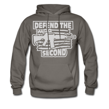 Load image into Gallery viewer, Patriotic Defend The Second Pro 2nd Amendment Hoodie - asphalt gray
