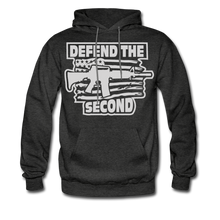 Load image into Gallery viewer, Patriotic Defend The Second Pro 2nd Amendment Hoodie - charcoal gray
