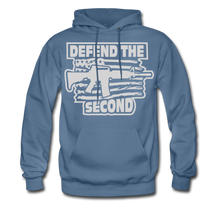 Load image into Gallery viewer, Patriotic Defend The Second Pro 2nd Amendment Hoodie - denim blue
