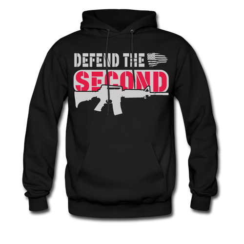 Patriotic Defend The Second 2nd Amendment Hoodie - black