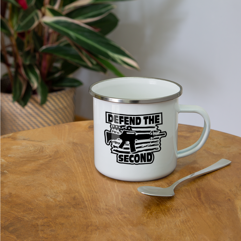 Defend The Second Pro 2nd Amendment Camper Mug - white